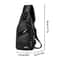 Mens USB Charging PU Chest Bag For Commuting And Travel 0