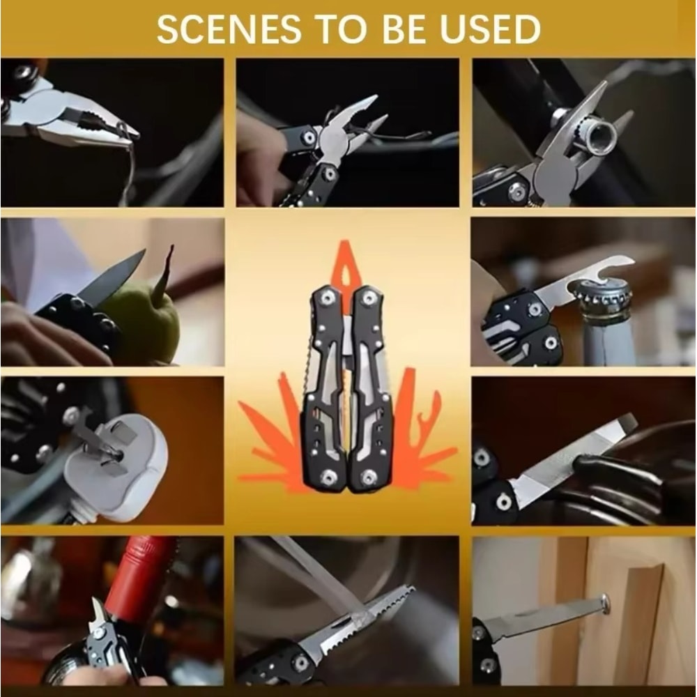 Portable Multi Tool Pliers Folding Camping Survival Tool