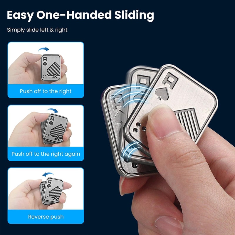 Fidget Toy Fingertip Gyroscope Metal Slider For Stress Relief 2