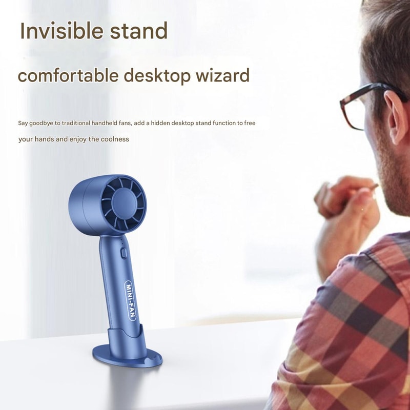TurboCool USB Rechargeable Handheld Mini Portable Fan
