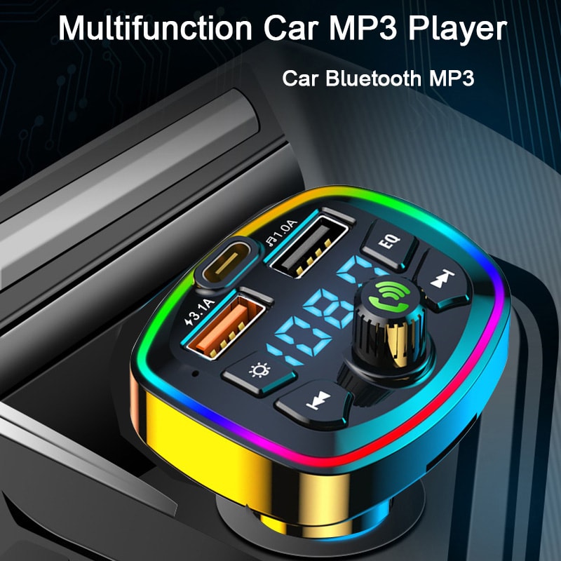 Premium Car Bluetooth FM Transmitter With Dual USB Charger Player 2