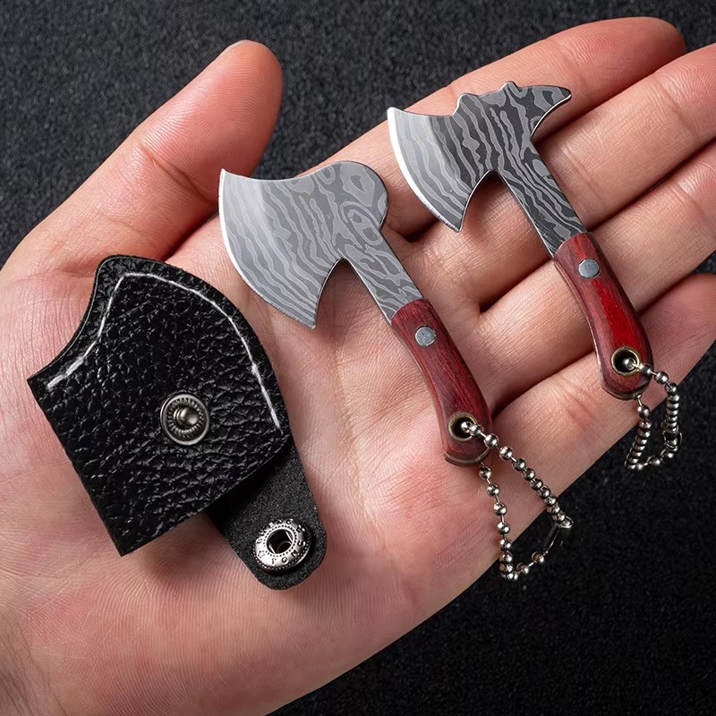 Premium Mini Axe Knife Portable Keychain Knife Tool For Camping Everyday Carry 0