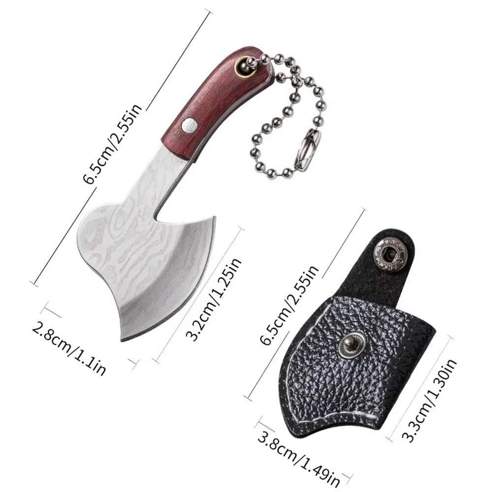 Premium Mini Axe Knife Portable Keychain Knife Tool For Camping Everyday Carry 1