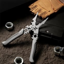 professional electrician electrician wire stripper & cable cutting crimping tool heavy duty stainless steel pliers