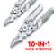 Professional Electrician Electrician Wire Stripper & Cable Cutting Crimping Tool Heavy Duty Stainless Steel Pliers