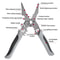 Professional Electrician Electrician Wire Stripper & Cable Cutting Crimping Tool Heavy Duty Stainless Steel Pliers