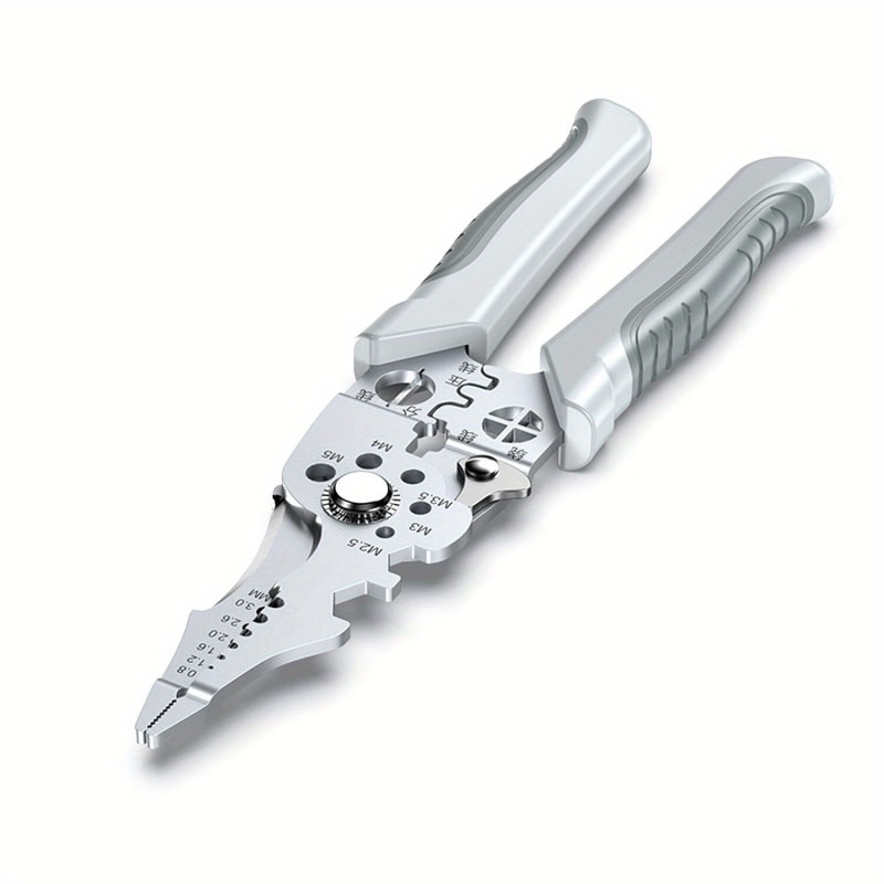 Professional Electrician Electrician Wire Stripper & Cable Cutting Crimping Tool Heavy Duty Stainless Steel Pliers