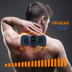 portable electric neck & muscle pain relief device with ems massage
