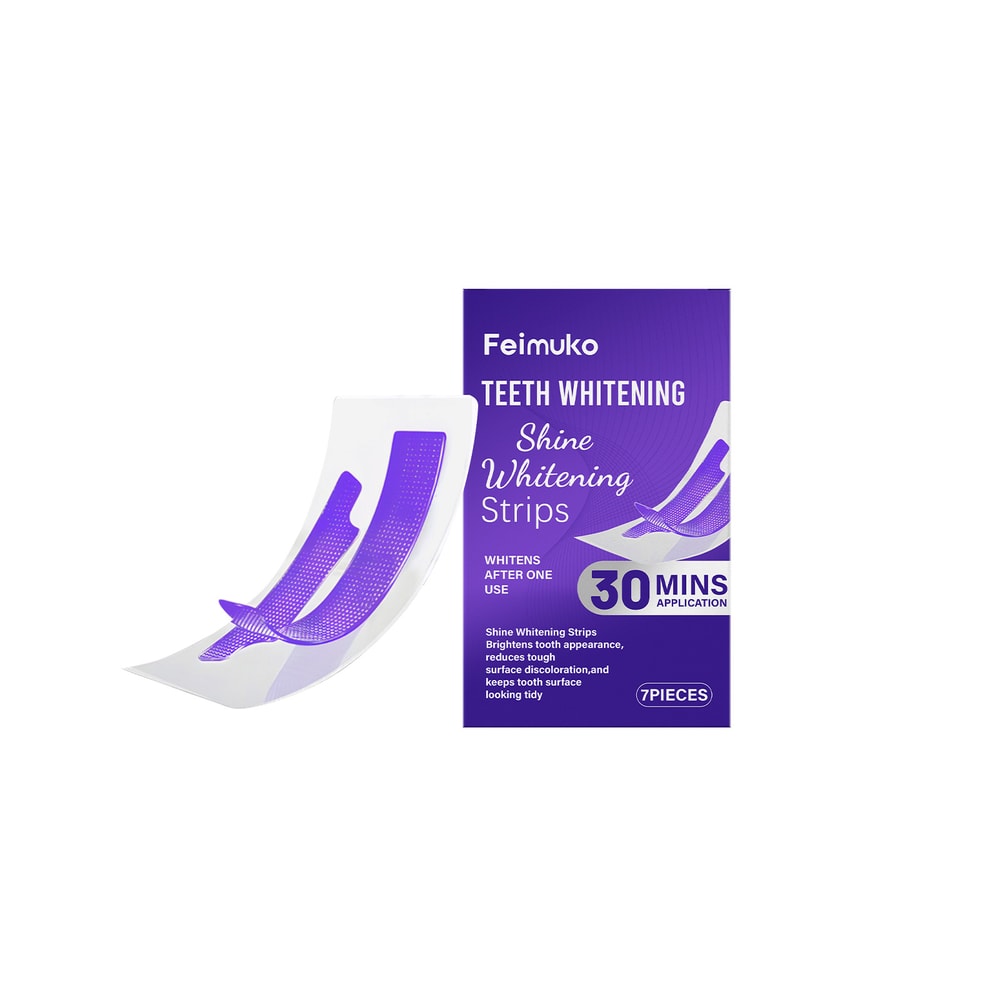 Premium Purple Teeth Whitening Strips Gentle Stain Removal Oral Care Strips For Sensitive Teeth 0