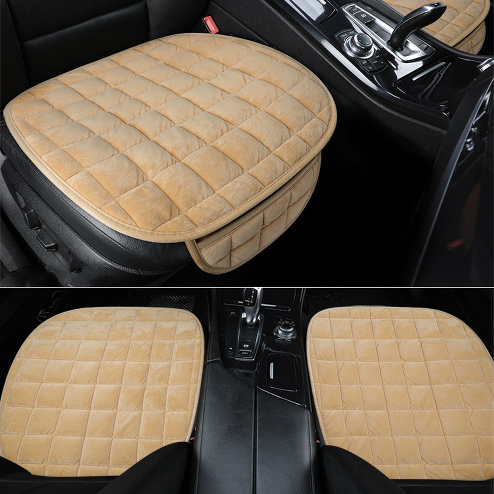 Premium Universal Winter Car Seat Cover Anti Slip Breathable Front Seat Protector 1