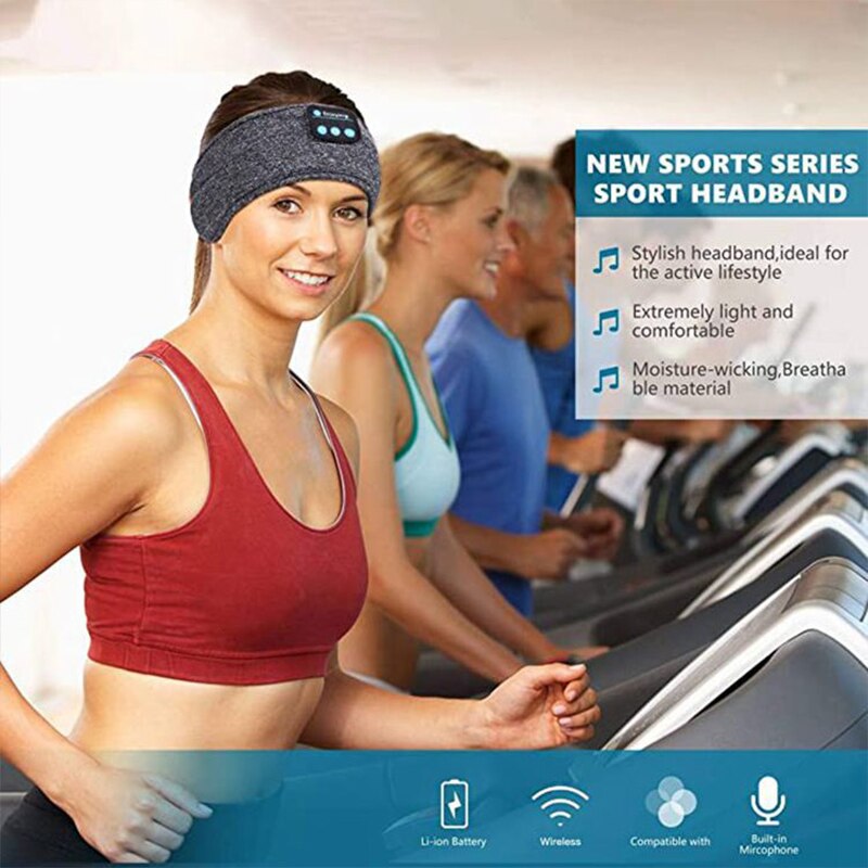 Wireless Bluetooth Sleep Headband for Sports & Relaxation