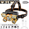Powerful Rechargeable Head Flashlight for Fishing, Camping & Hiking