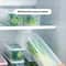 Premium Clear Space Saving Long Refrigerator Storage Containers Reusable Food Storage Boxes
