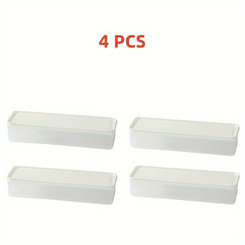 Premium Clear Space Saving Long Refrigerator Storage Containers Reusable Food Storage Boxes