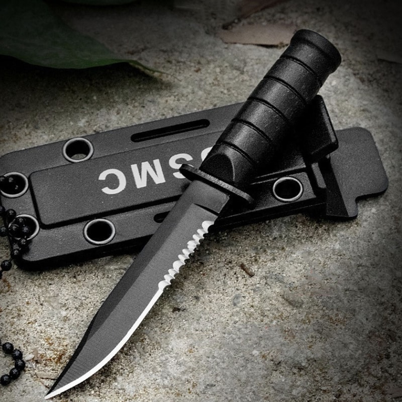 All Purpose Mini Outdoor Survival Knife Compact Portable Stainless Steel Utility Blade for Camping