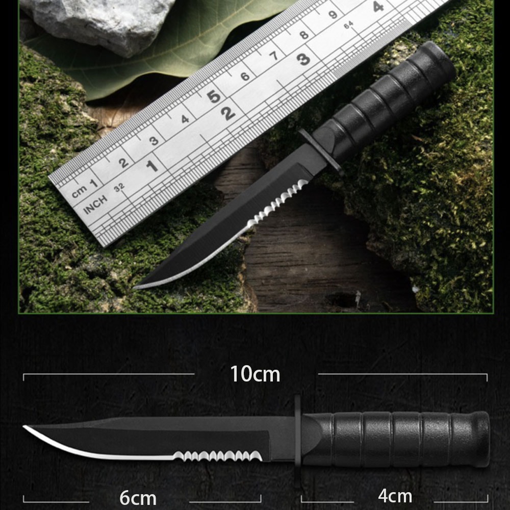 All Purpose Mini Outdoor Survival Knife Compact Portable Stainless Steel Utility Blade for Camping