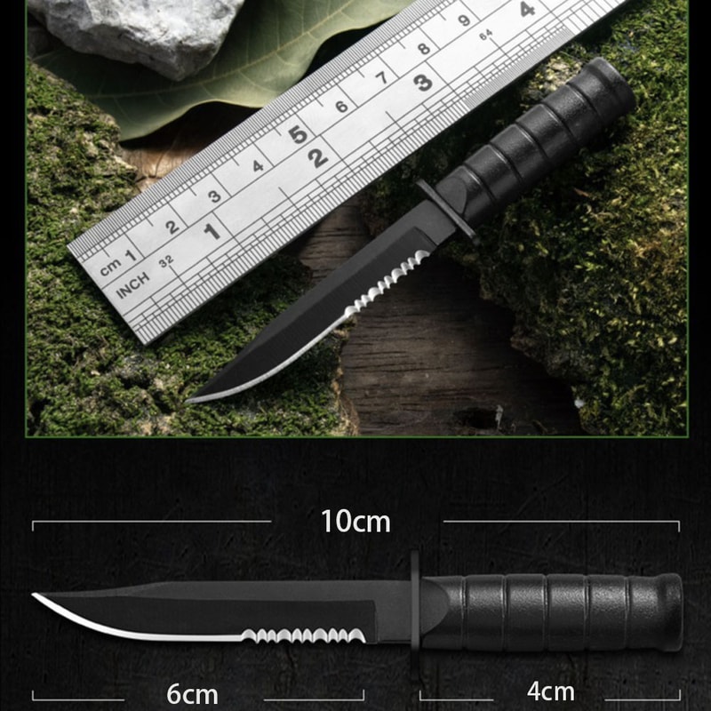 All Purpose Mini Outdoor Survival Knife Compact Portable Stainless Steel Utility Blade for Camping