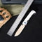 Premium Damascus Folding Knife with Cow Bone Handle Outdoor & Camping Pocket Knife