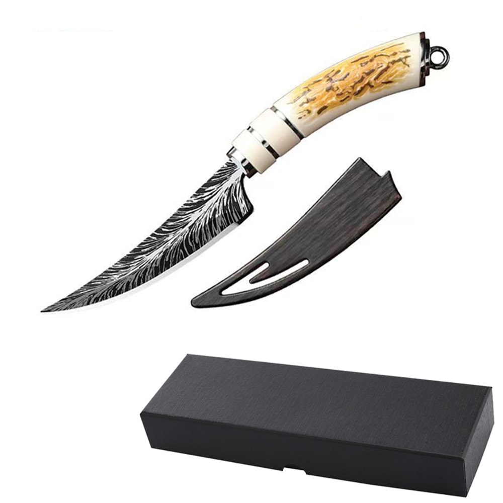 Premium Damascus Boning Knife With Protective Cover High Hardness Kitchen Knife 5