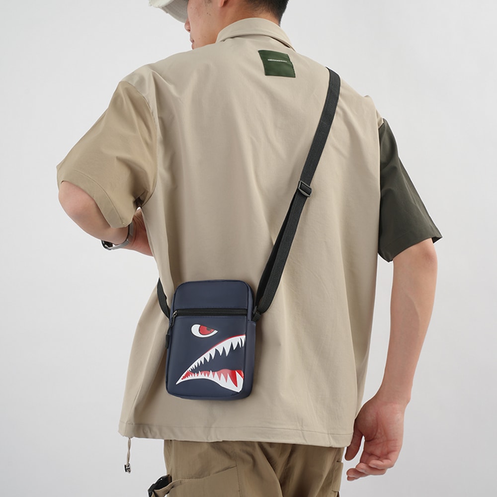 Oxford Crossbody Phone Pouch For Men Travel Chest Bag 4