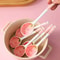 Kawaii Strawberry Ceramic Spoon For Coffee Dessert Soup 0