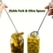 Stainless Steel Pickle Fork and Spoon Set Long Handle Jar Grabber