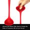Silicone Soup Ladle Heat Resistant Nonstick Long Handle Serving Spoon