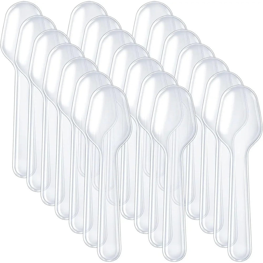Mini Ice Cream Spoons Disposable Dessert Spoons For Parties 1