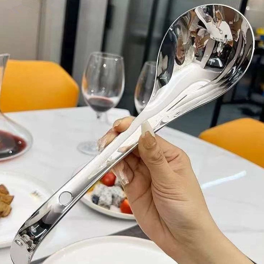 Elegant Gold Stainless Steel Spoon With Long Handle For Dessert And Coffee 2