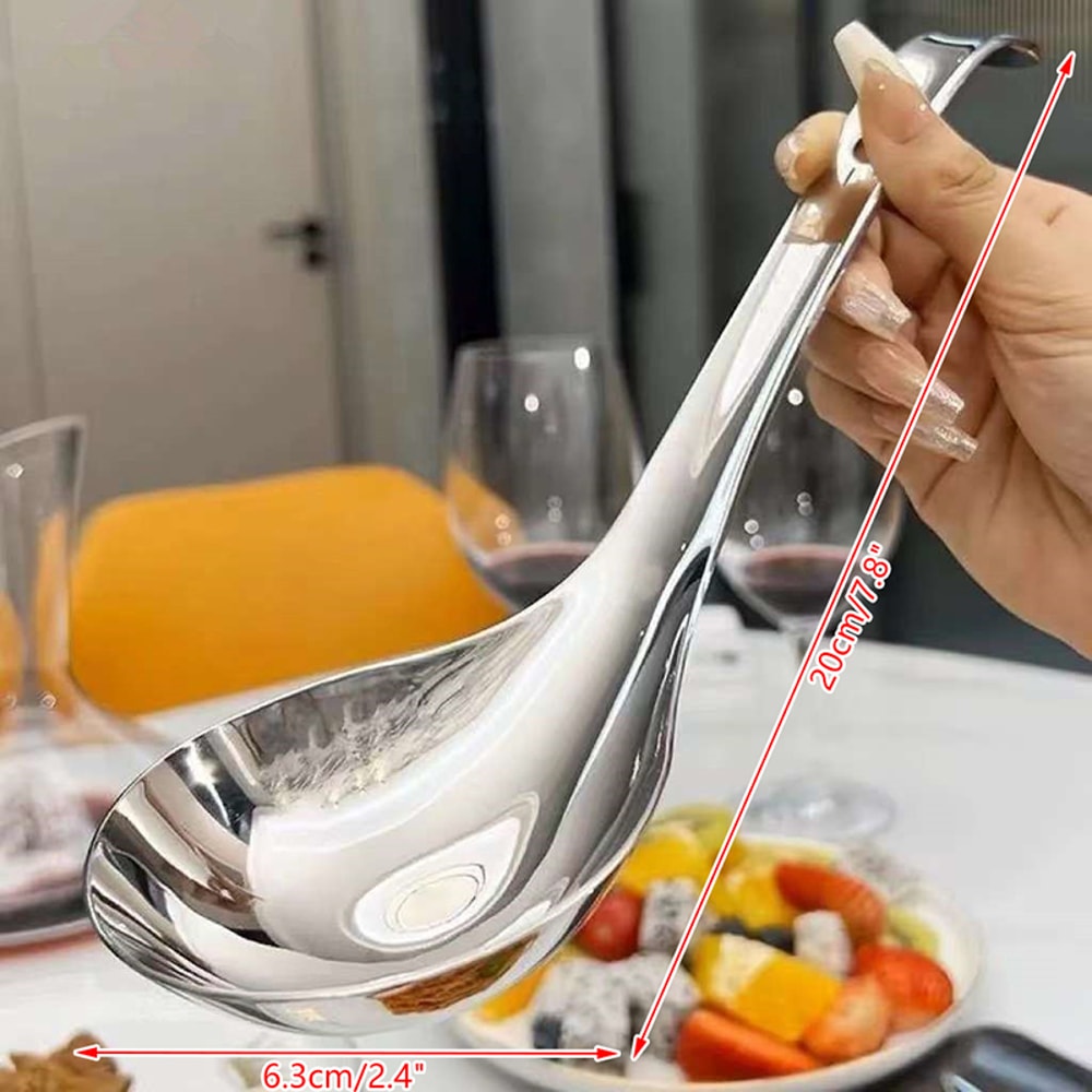 Elegant Gold Stainless Steel Spoon With Long Handle For Dessert And Coffee 4