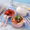 Microwave Ramen Bowl Set With Lid And Chopsticks 1