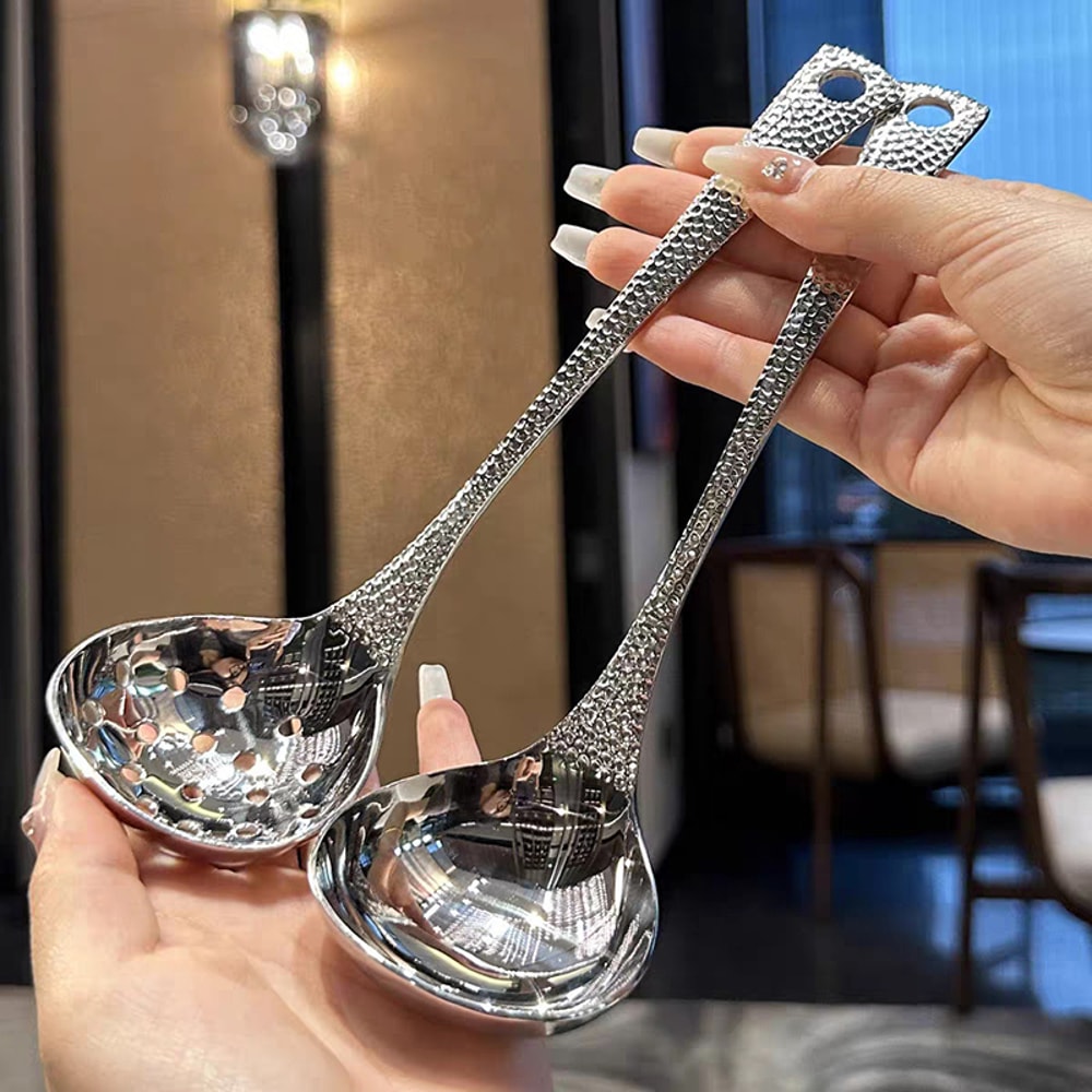 Stainless Steel Soup Spoon Large Capacity Deep Rice Spoon