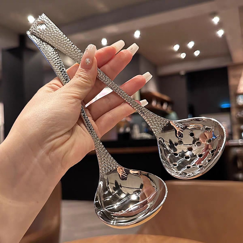Stainless Steel Soup Spoon Large Capacity Deep Rice Spoon