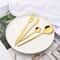 Gold Coffee Spoons Stainless Steel Teaspoons Dessert Spoon Set