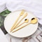 Gold Coffee Spoons Stainless Steel Teaspoons Dessert Spoon Set