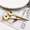 Gold Coffee Spoons Stainless Steel Teaspoons Dessert Spoon Set