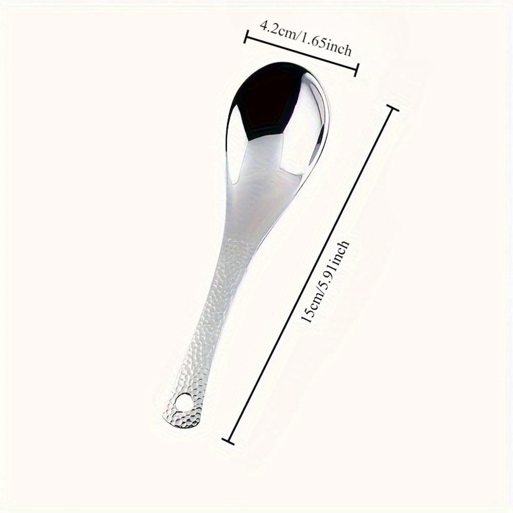 Stainless Steel Spoon Set Large Serving Spoons for Desserts and Kitchen Use