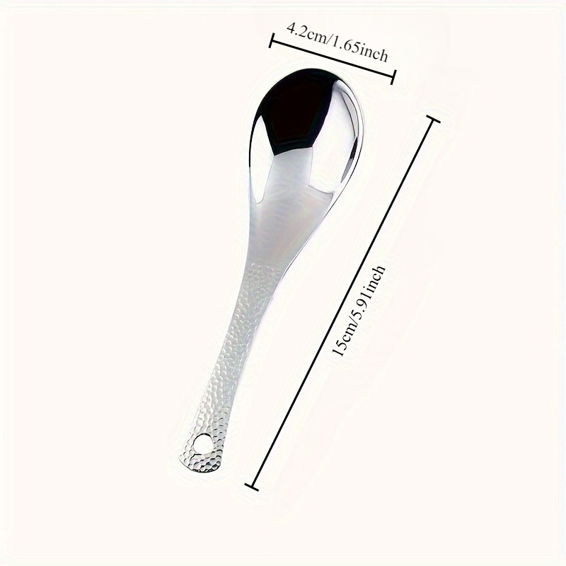 Stainless Steel Spoon Set Large Serving Spoons for Desserts and Kitchen Use