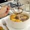 Deep Bowl Stainless Steel Soup Ladle Short Handle Ramen Spoon 3