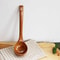 Premium Nanmu Long Handle Wooden Soup Spoon for Cooking and Serving
