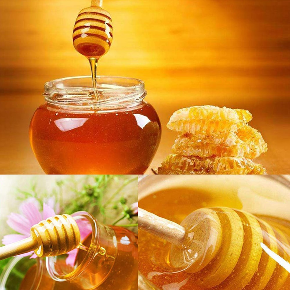 Wooden Honey Dipper Sticks For Tea Jars Gifts And Everyday Drizzling 3