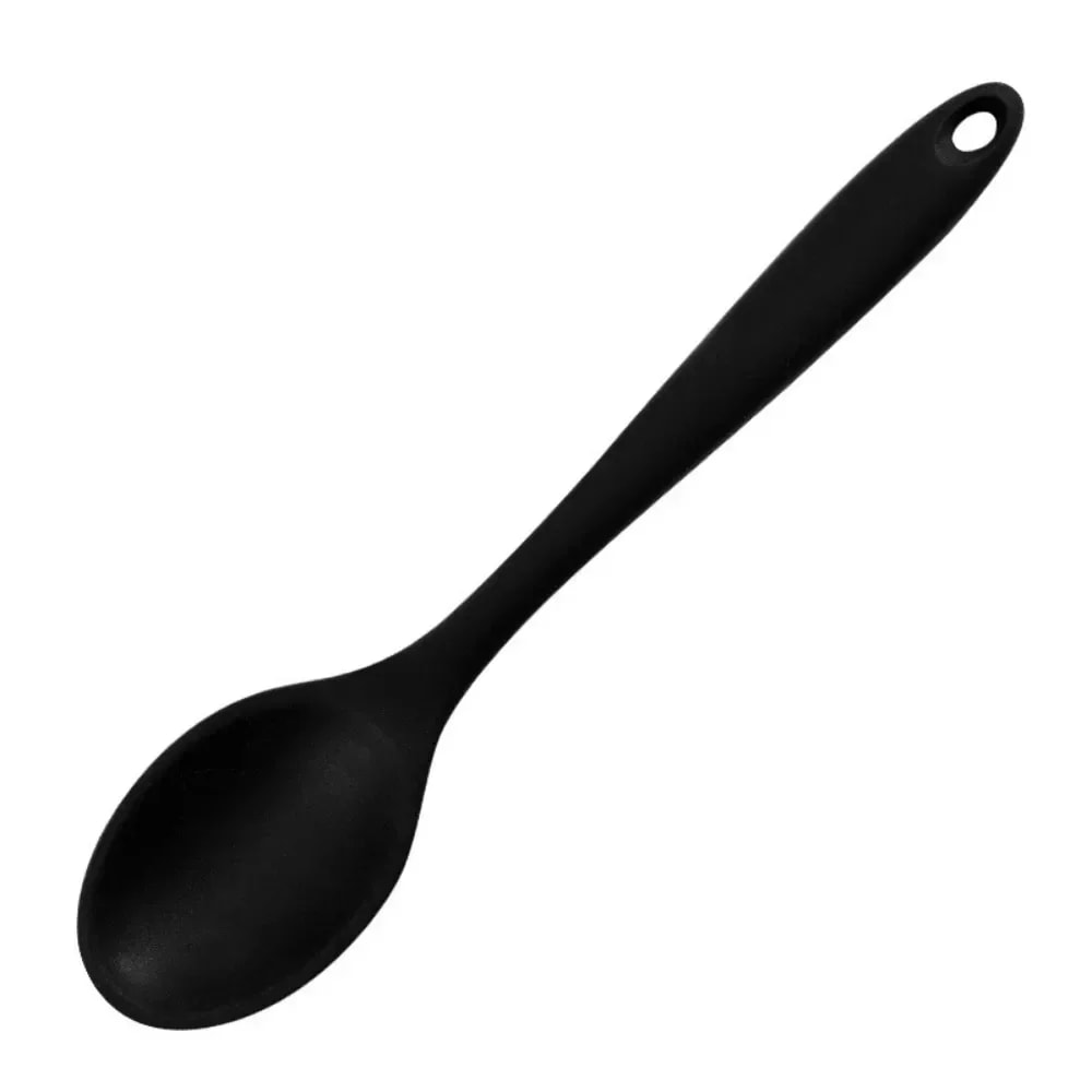 Heat Resistant Silicone Cooking Spoon For Soup Mixing And Nonstick Cookware 5