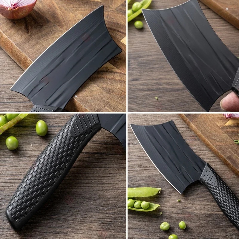 Stainless Steel Chef Knife with Plastic Handle for Slicing Fruit and Everyday Prep
