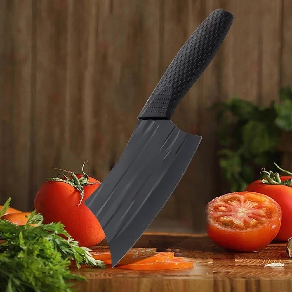 Stainless Steel Chef Knife with Plastic Handle for Slicing Fruit and Everyday Prep
