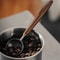 Walnut Handle Stainless Steel Coffee Scoop Long Measuring Spoon 0