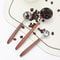 Walnut Handle Stainless Steel Coffee Scoop Long Measuring Spoon 3