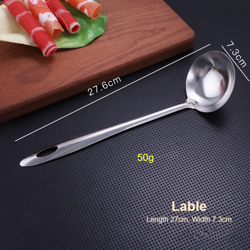 Heavy Duty Stainless Steel Soup Ladle Set With Long Handle For Hot Pot And Serving 3