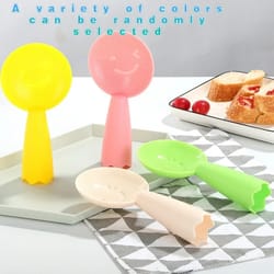 non stick rice spoon with smiley face standable rice spatula