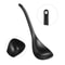 Black Non Stick Soup Spoon for Ramen Rice Porridge and Everyday Serving
