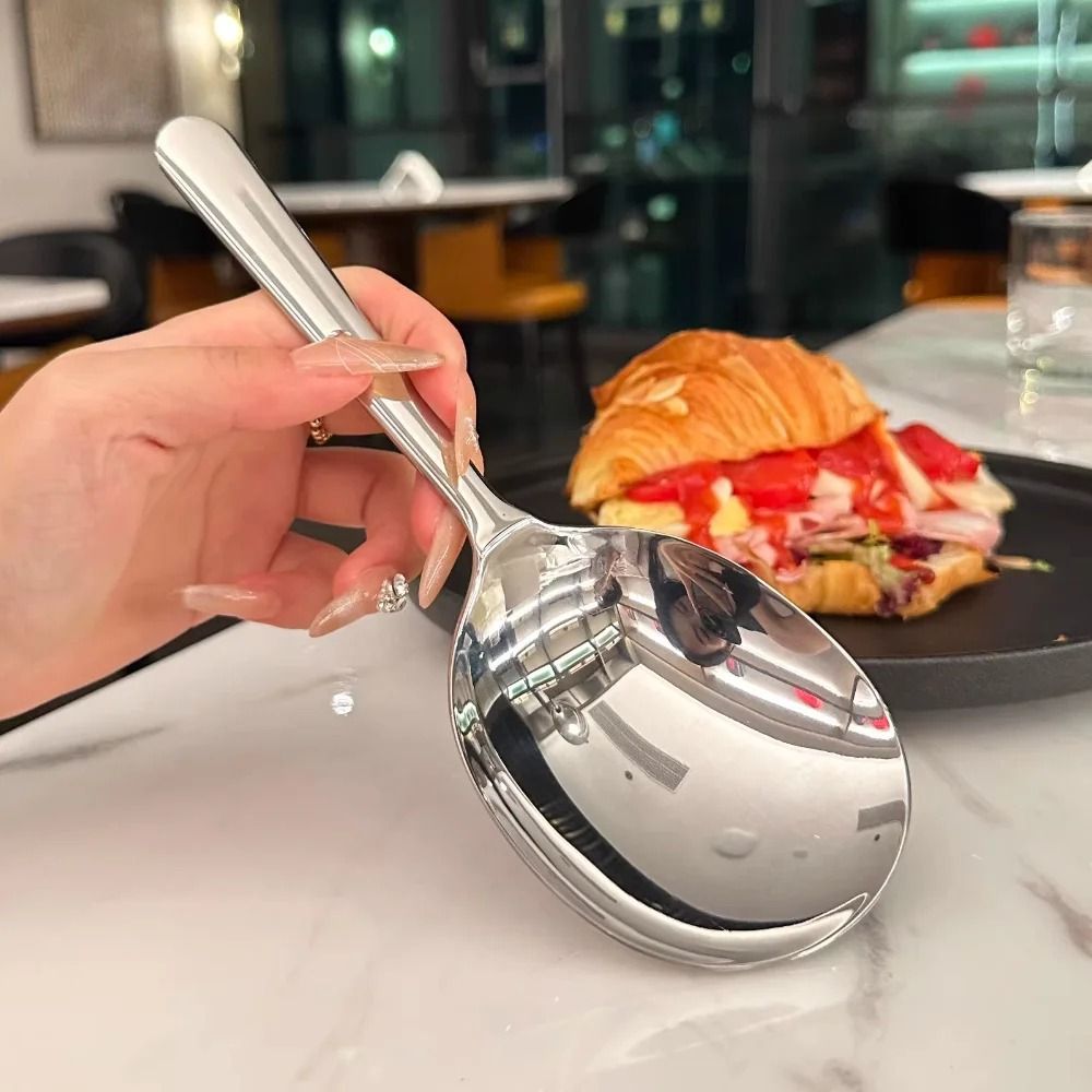 Stainless Steel Rice Spoon Colander Non Stick Rice Paddle